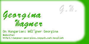 georgina wagner business card